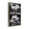 Stupell Industries Black & White Forest Reflection Framed Floater Canvas Wall Art Design by Rick Berk
